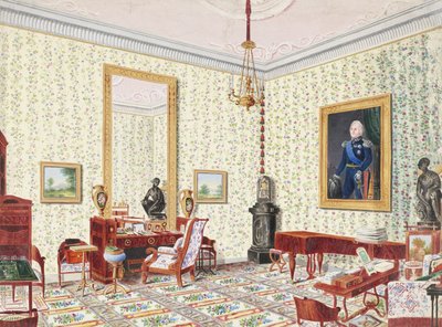 El estudio de la Gran Duquesa Cecilia von Oldenberg de Ernst Christian Anton von Lautzow